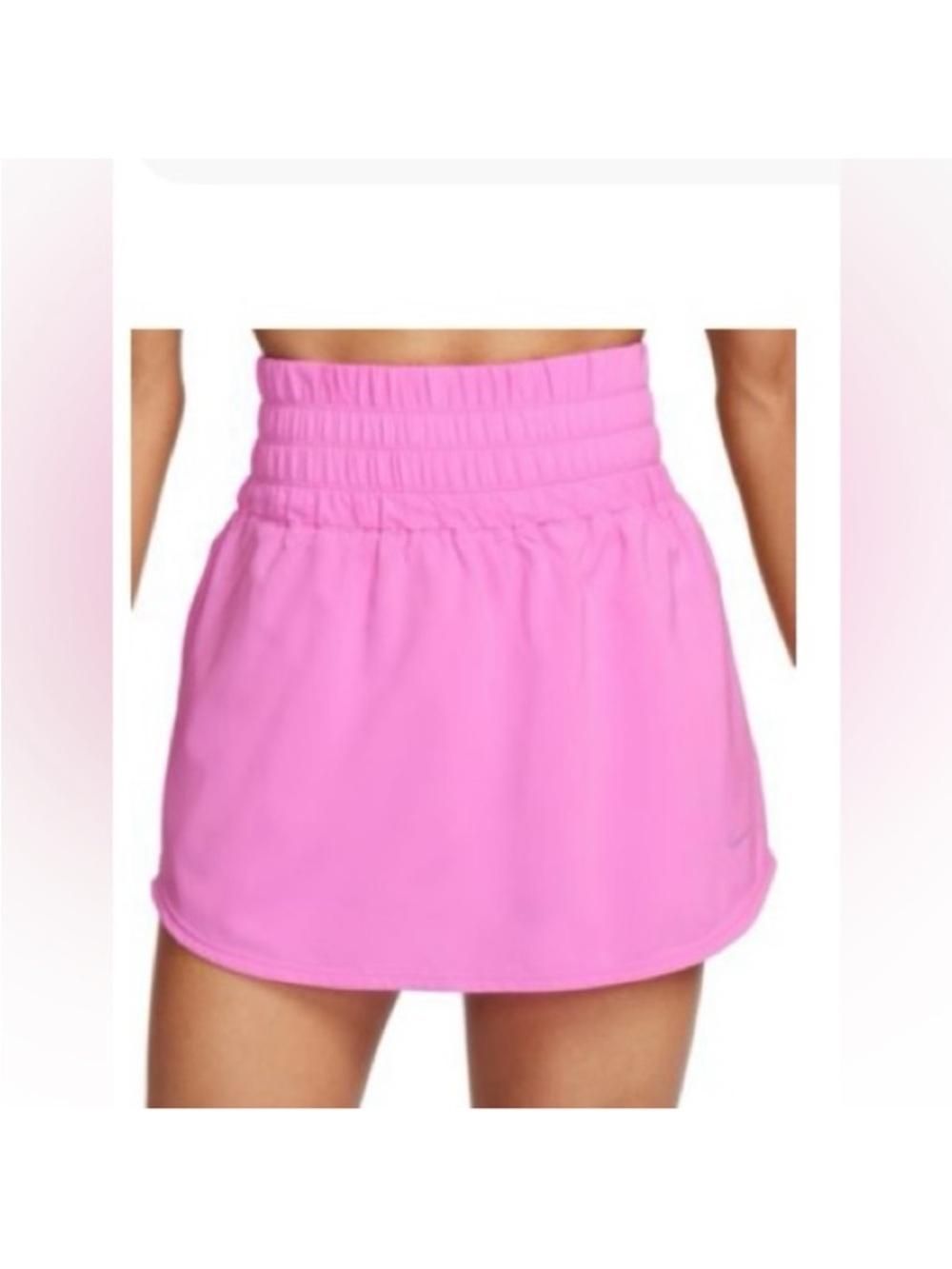 Nike One Women's Dri-FIT Ultra High-Waist Pull-On Skort in playful pink XS